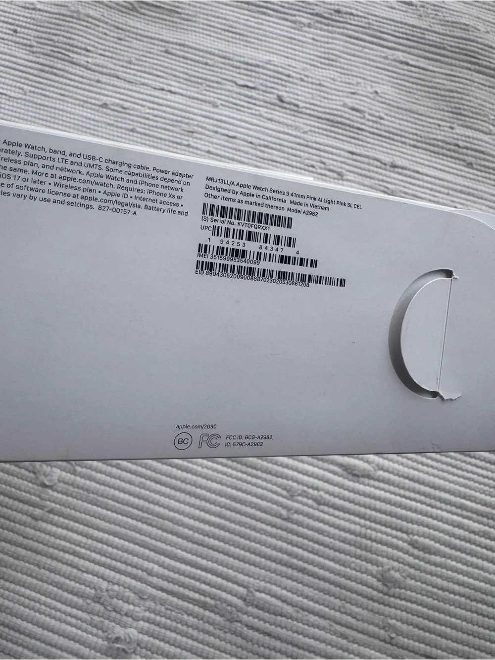 Apple Watch Series 9 GPS + Cellular 41mm Pink